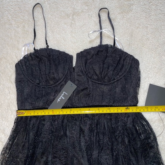 Lulus Black Strapless‎ Lace Dress - Picture 4 of 11